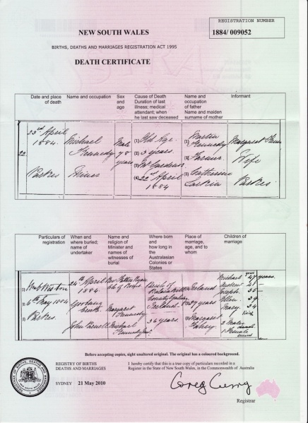 File:Michael Kennedy Death Certificate.jpeg