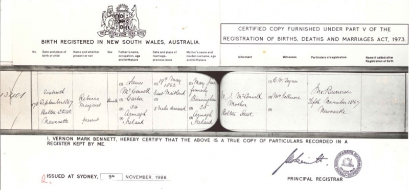 File:Rebecca Margaret McConnell Birth Certificate.jpg